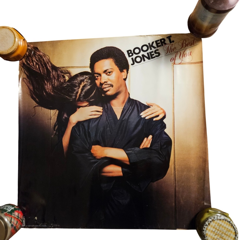 Booker T.‎ Jones The Best Of You Vintage 1980 Promo Album Poster 24x24 A&M Funk